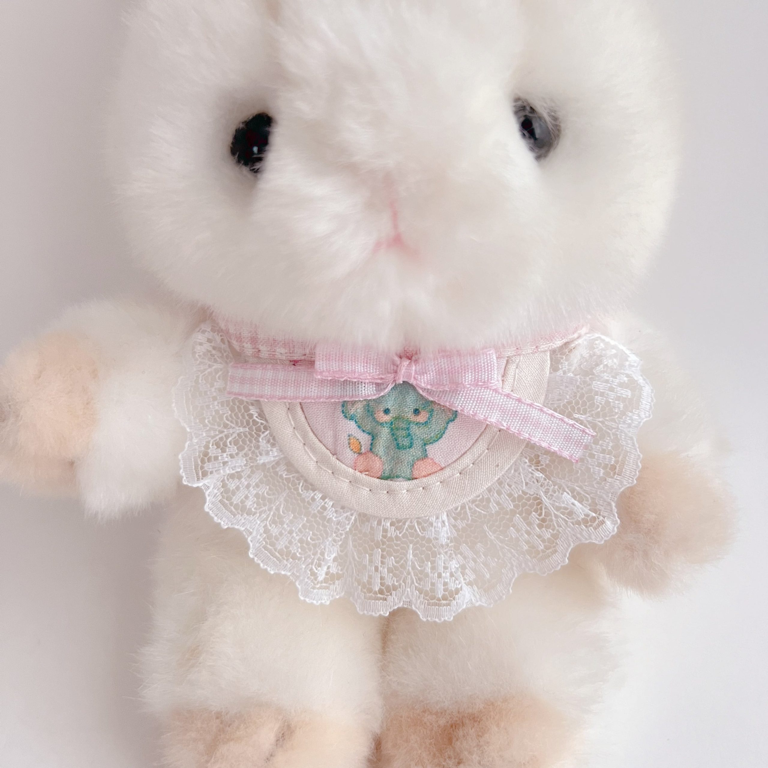 レース付きぞうさんスタイ(ピンク)